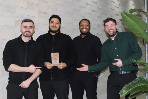 Team 15H with Greengage's Positive Impact award